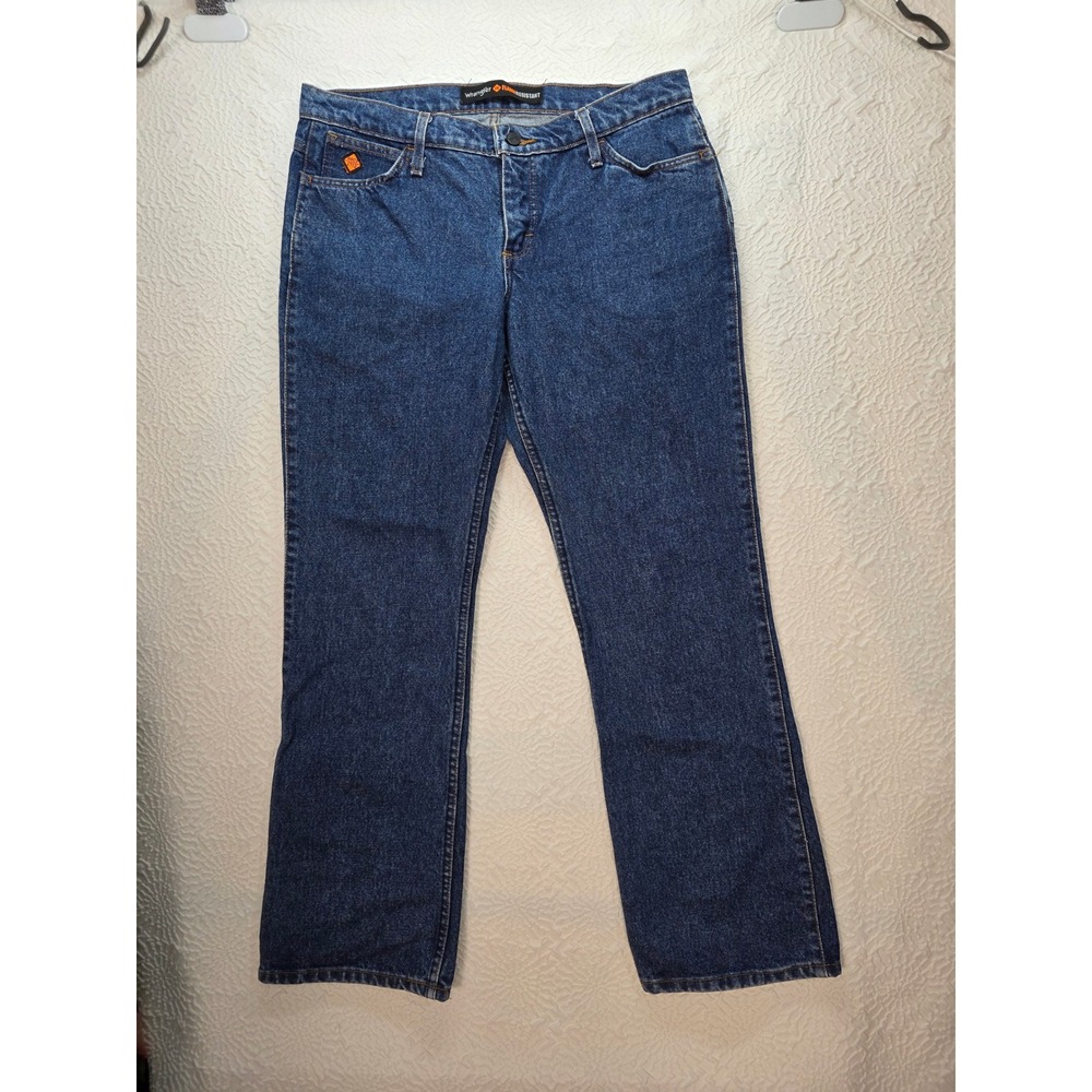 Wrangler FR Flame Resistant Jeans Womens 11x32‎ Blue Excellent Straight Workwear